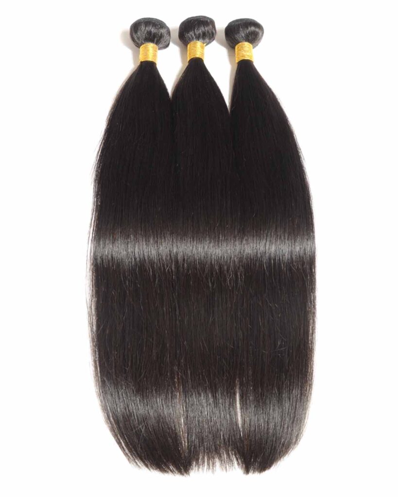 Straight-Remy Machine Weft Hair Extensions